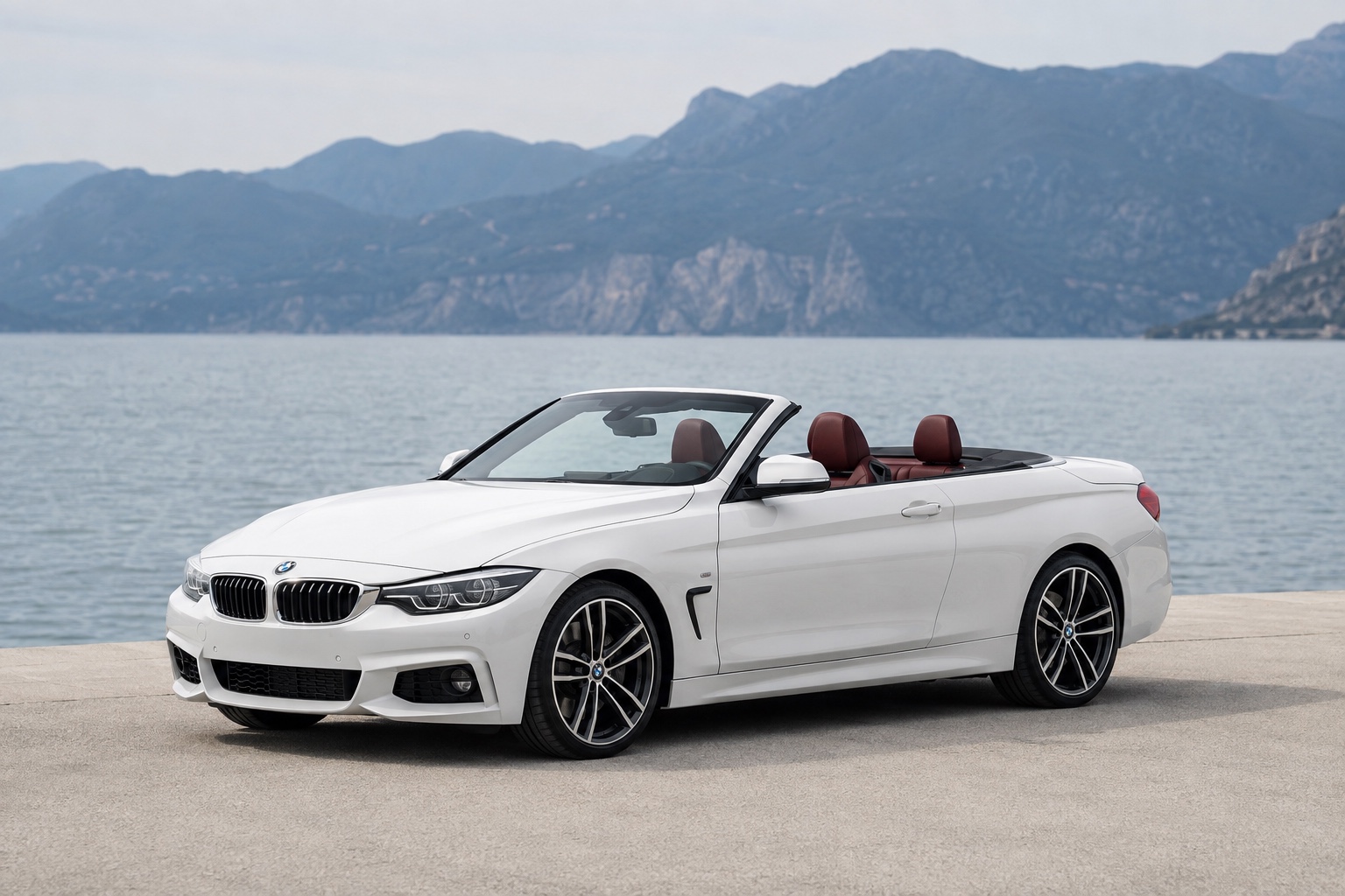 White BMW Convertible
